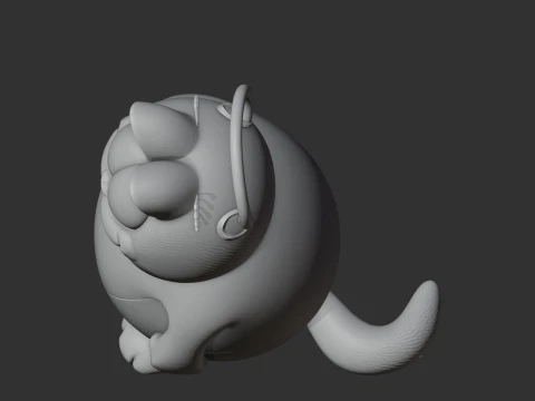 Garfield Spider-Man Ring Figure 3D Model