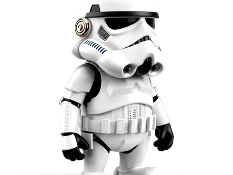 Garfield Stormtrooper Ring Figure 3D Model