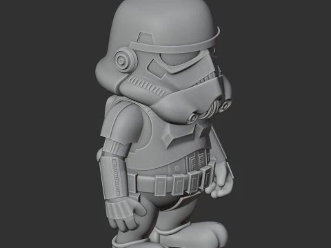 Garfield Stormtrooper Ring Figure 3D Model
