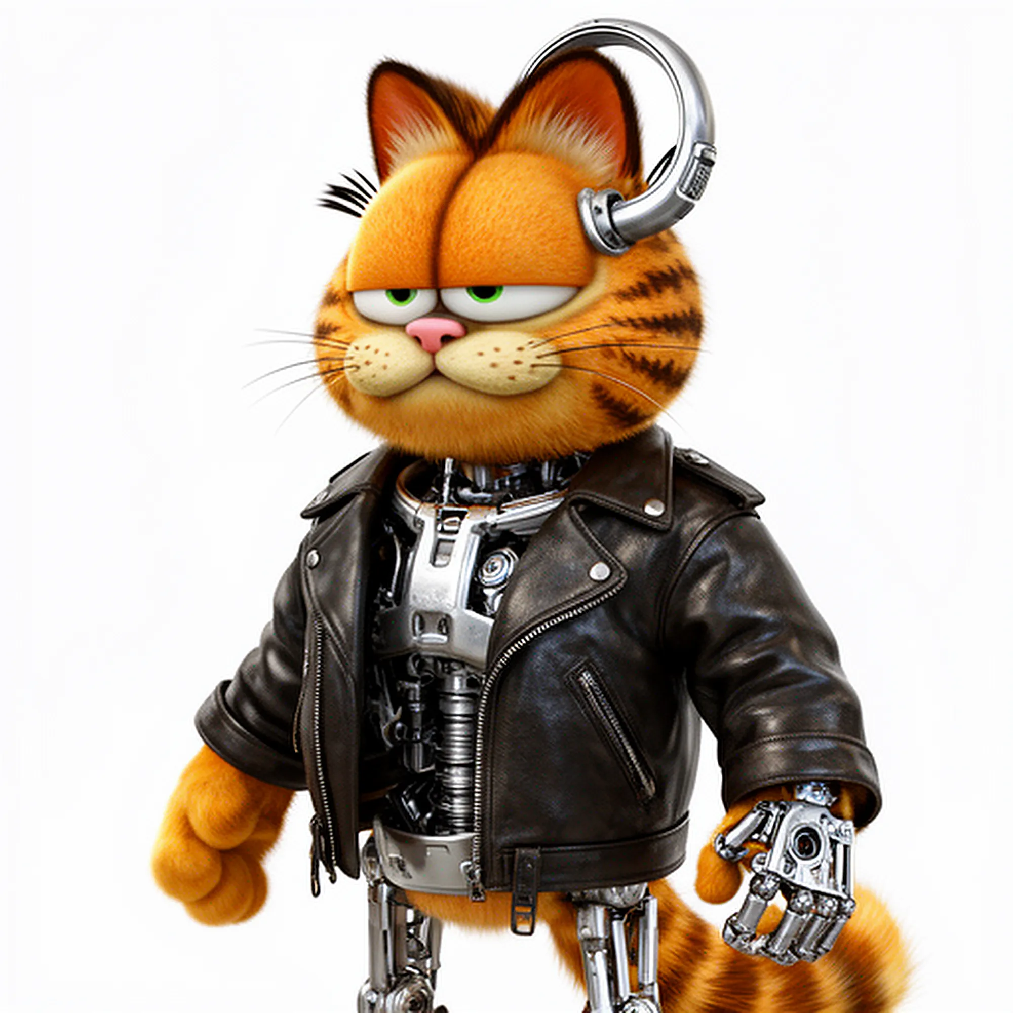 Garfield Terminator Ring Figure 3D Model .c4d .max .obj .3ds .fbx .stl .blend 