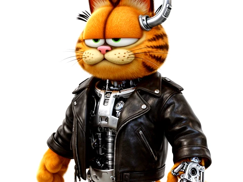 Garfield Terminator Ring Figure Modelo 3D
