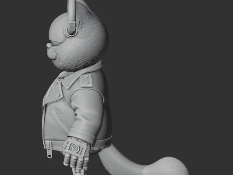 Garfield Terminator Ring Figure 3D Model