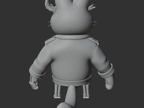 Garfield Terminator Ring Figure 3D Model