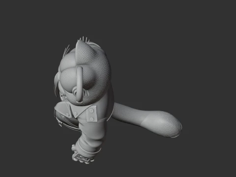 Garfield Terminator Ring Figure 3D Model