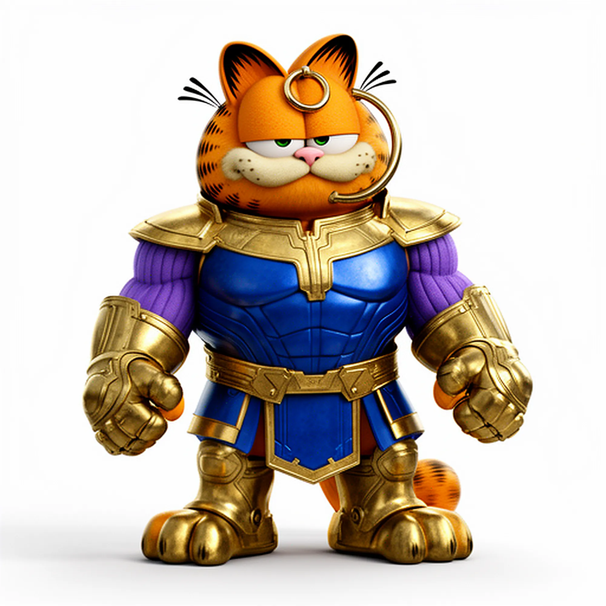 Garfield Thanos Ring Figure 3D Model .c4d .max .obj .3ds .fbx .stl .blend 