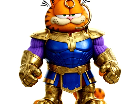 Garfield Thanos Ring Figure 3D Model