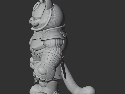 Garfield Thanos Ring Figure 3D Model