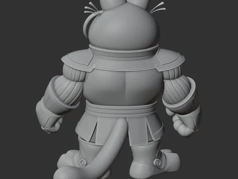 Garfield Thanos Ring Figure 3D Model
