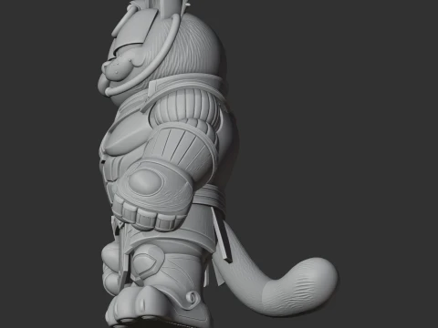 Garfield Thanos Ring Figure 3D Model