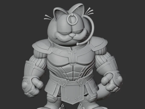 Garfield Thanos Ring Figure 3D Model