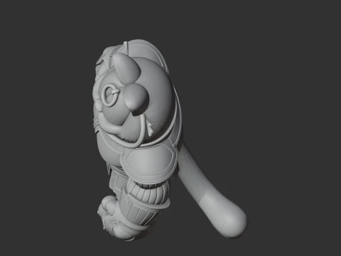 Garfield Thanos Ring Figure 3D Model