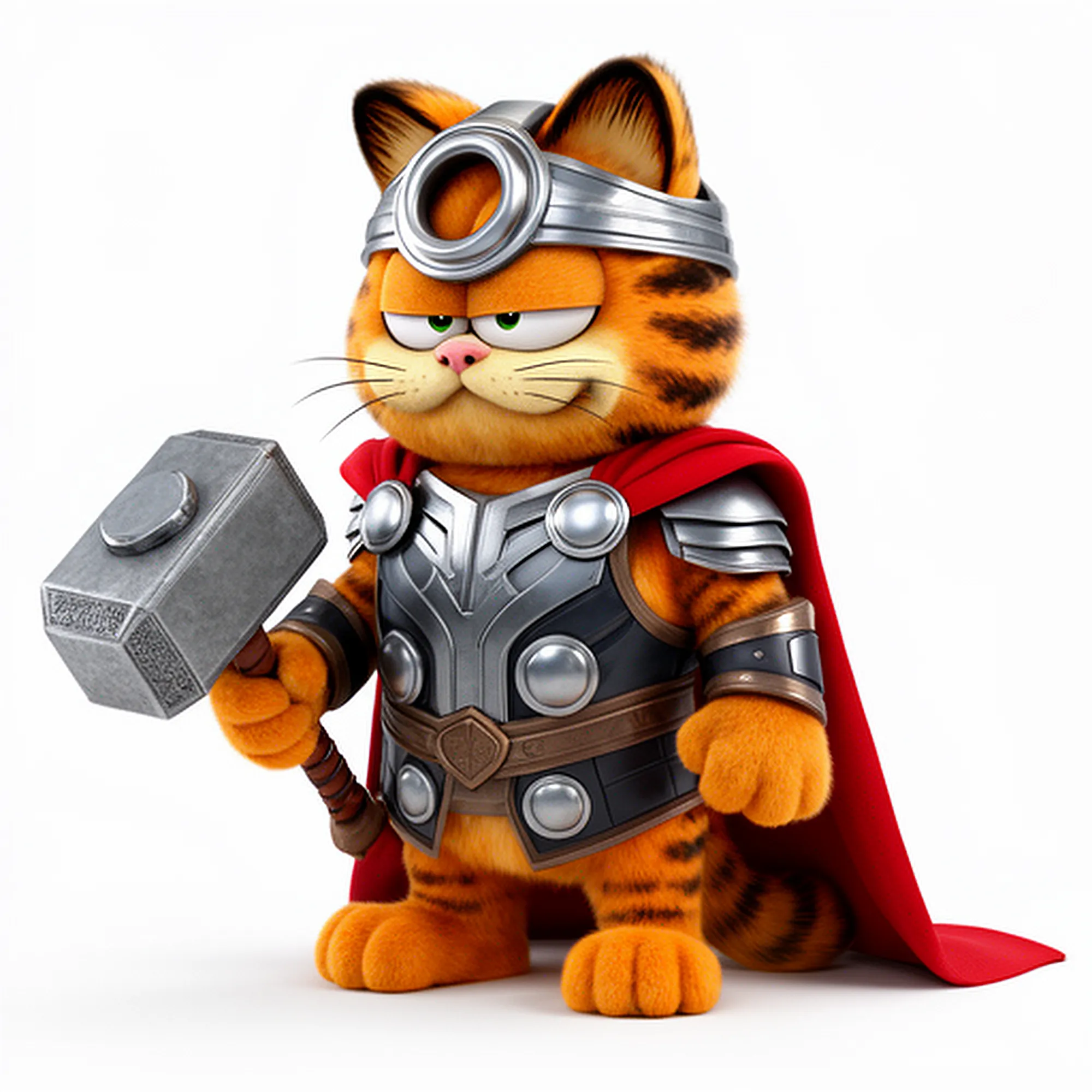 Garfield Thor Ring Figure 3D Model .c4d .max .obj .3ds .fbx .stl .blend