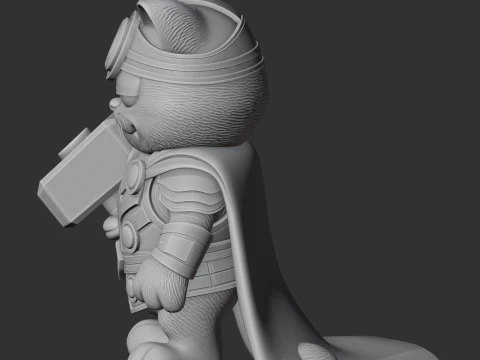 Garfield Thor Ring Figure 3D Model