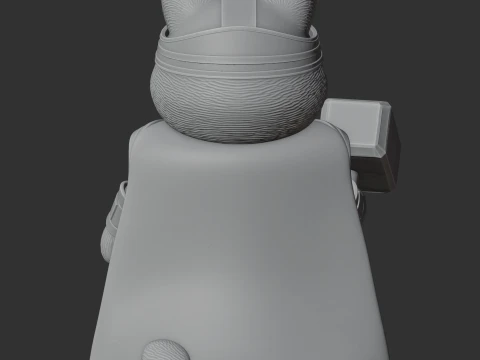 Garfield Thor Ring Figure 3D Model