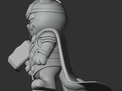 Garfield Thor Ring Figure 3D Model