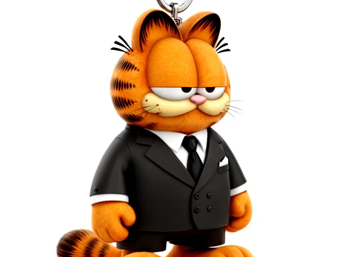 Garfield Vito Corleone Ring Figure 3D Model