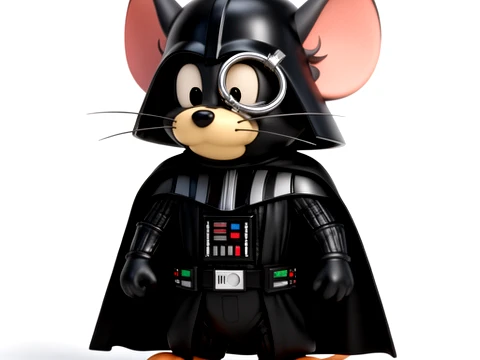 Jerry Mouse Darth Vader Ring Figure 3D Model