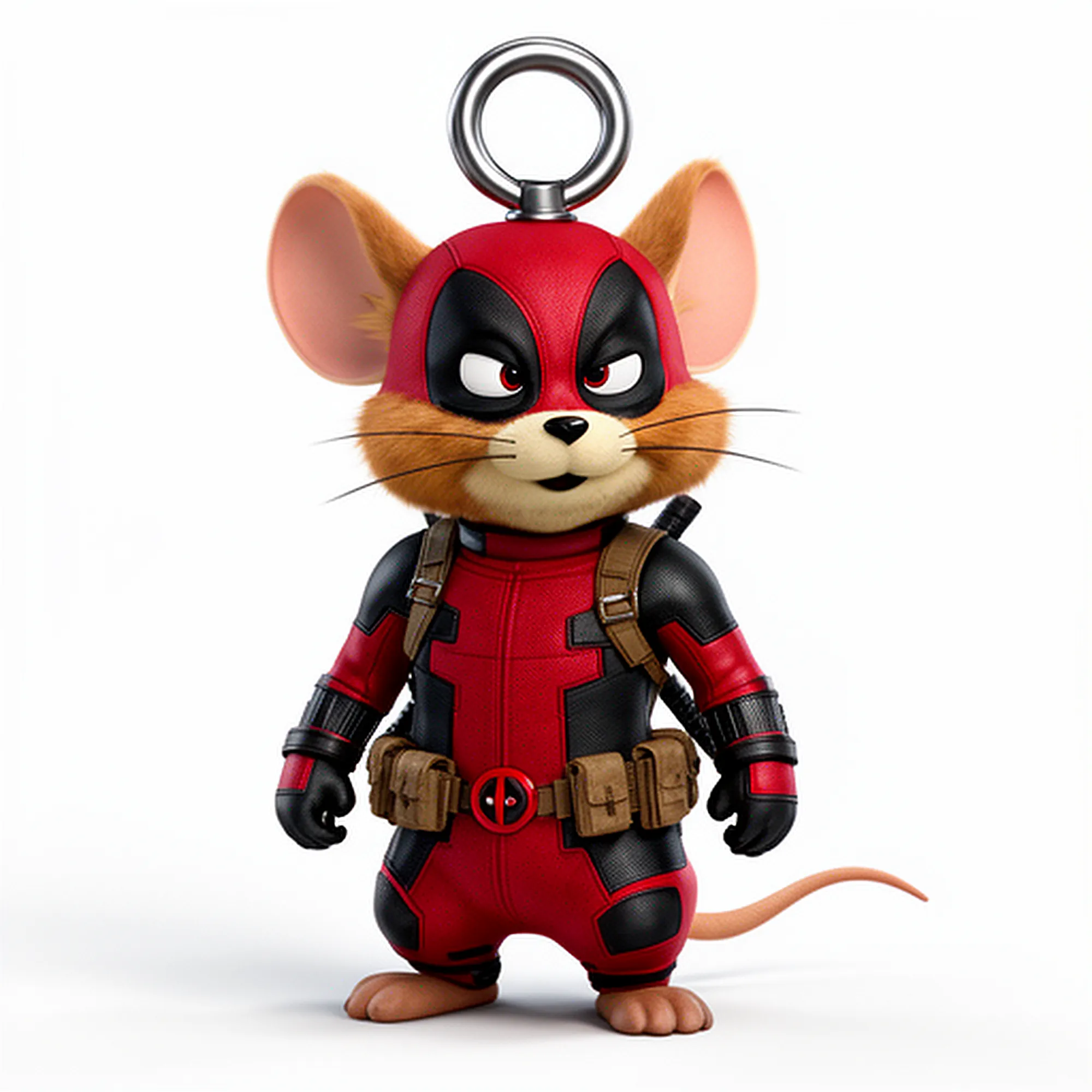 Jerry Mouse Deadpool Ring Figure 3D Model .c4d .max .obj .3ds .fbx .stl .blend 