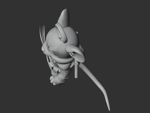 Jerry Mouse Deadpool Ring Figure 3D Model