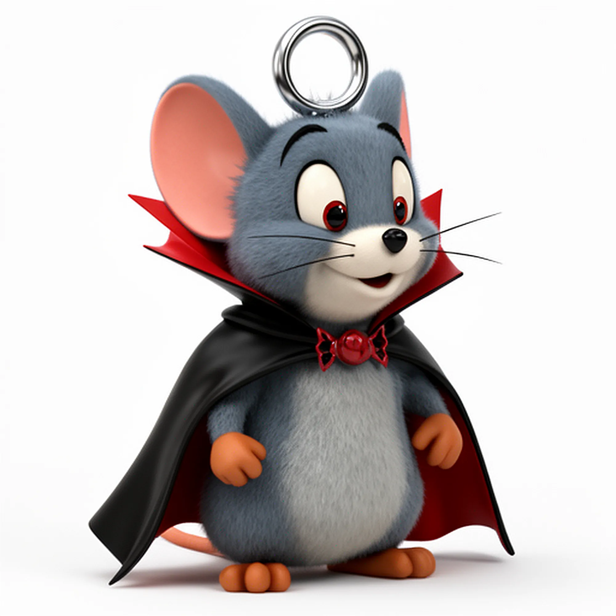 Jerry Mouse Dracula Ring Figure 3D Model .c4d .max .obj .3ds .fbx .stl .blend 