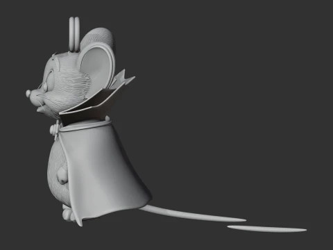 Jerry Mouse Dracula Ring Figure 3D Model
