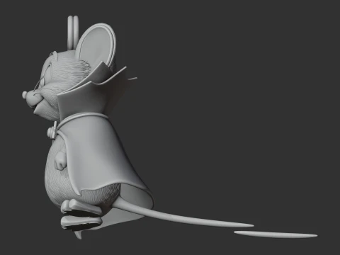 Jerry Mouse Dracula Ring Figure 3D Model