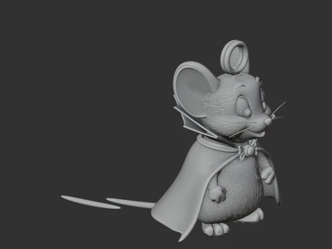 Jerry Mouse Dracula Ring Figure 3D Model