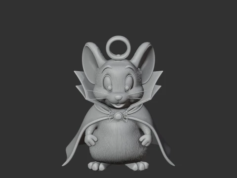 Jerry Mouse Dracula Ring Figure 3D Model