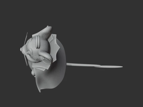 Jerry Mouse Dracula Ring Figure 3D Model