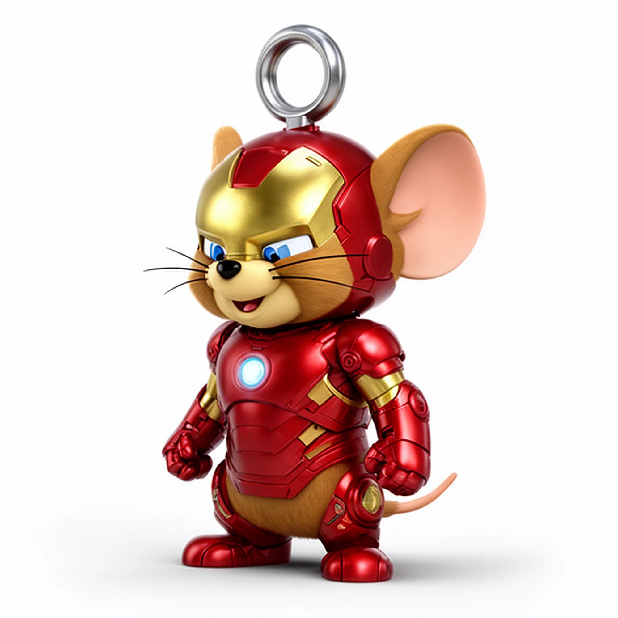 Jerry Mouse Iron Man Ring Figure 3D Model .c4d .max .obj .3ds .fbx .stl .blend 