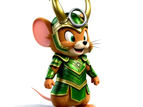 Jerry Mouse Loki Ring Figure 3D Model