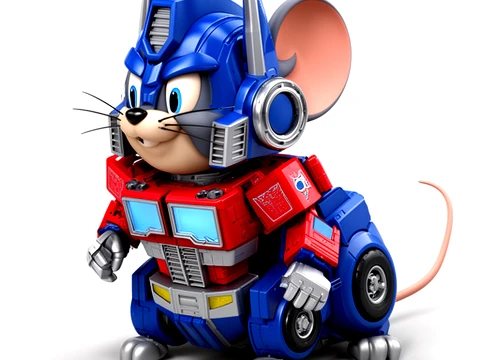 Jerry Mouse Optimus Prime Ring Figure 3D Modell