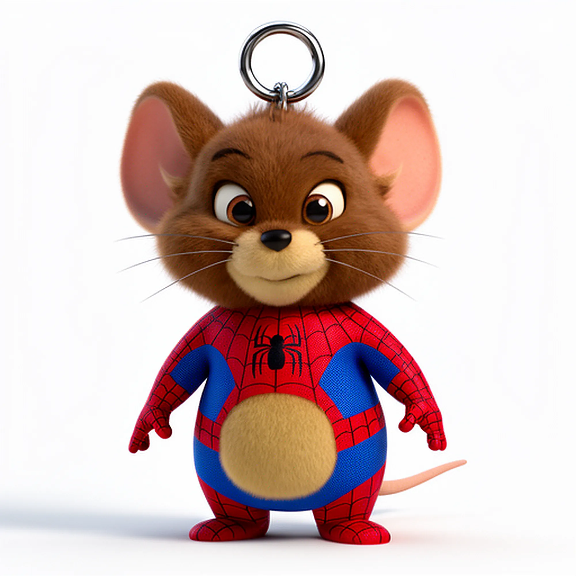 Jerry Mouse Spider-Man Ring Figure 3D Model .c4d .max .obj .3ds .fbx .stl .blend 