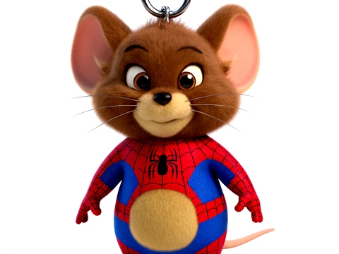 Jerry Mouse Spider-Man Ring Figure 3D Modell