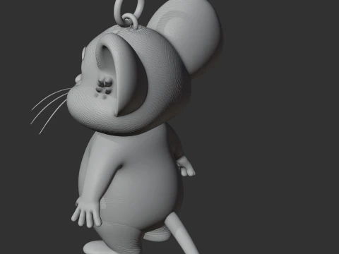Jerry Mouse Spider-Man Ring Figure 3D Model