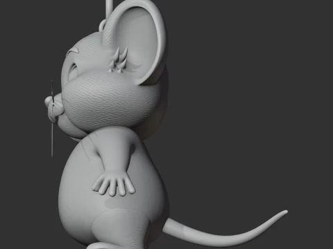 Jerry Mouse Spider-Man Ring Figure 3D Model