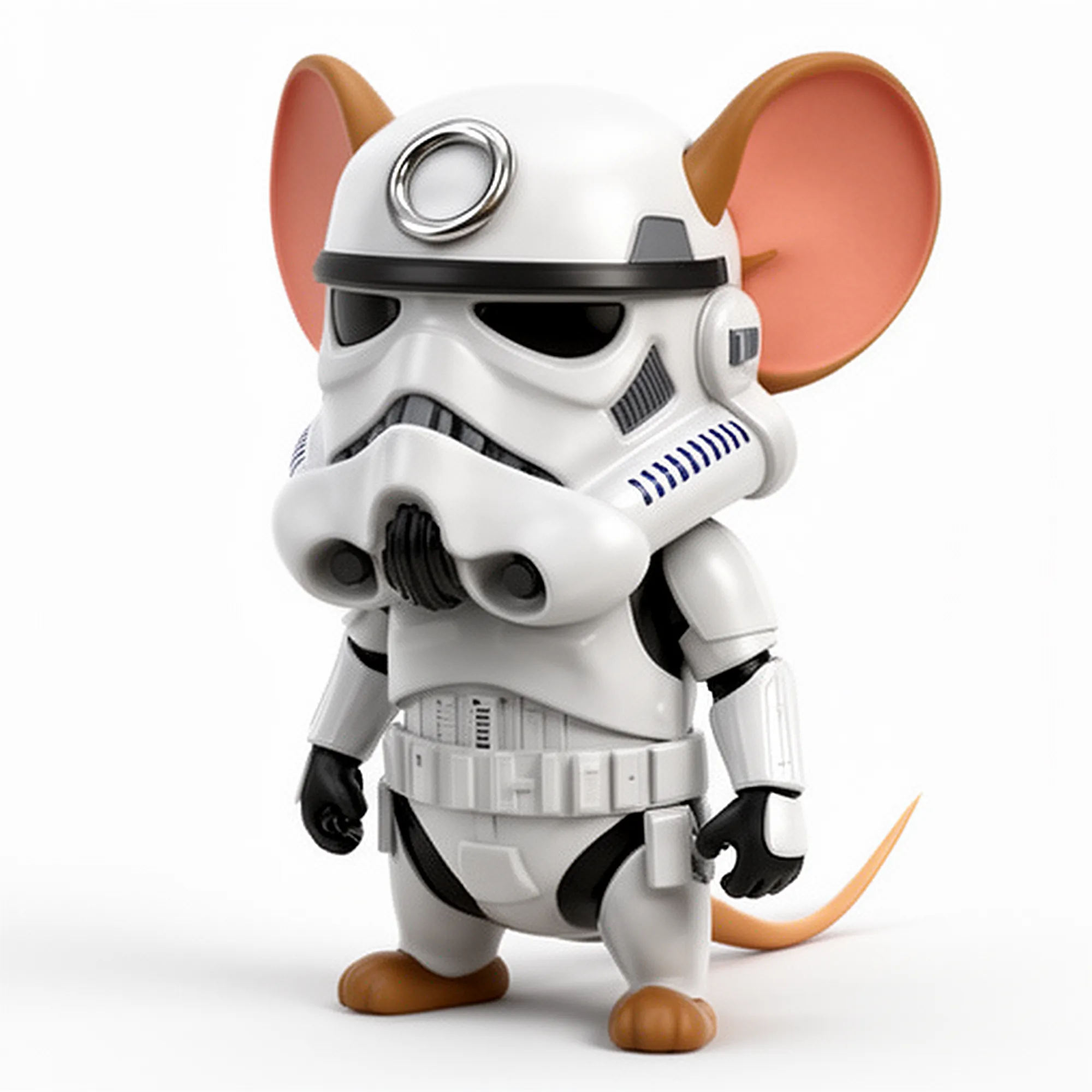Jerry Mouse Stormtrooper Ring Figure 3D Model .c4d .max .obj .3ds .fbx .stl .blend