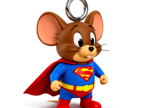 Jerry Mouse Superman Ring Figure 3D Model