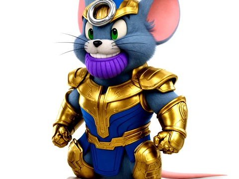 Jerry Mouse Thanos Ring Figure 3D Model