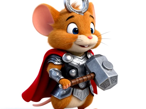 Jerry Mouse Thor Ring Figure 3D Модель