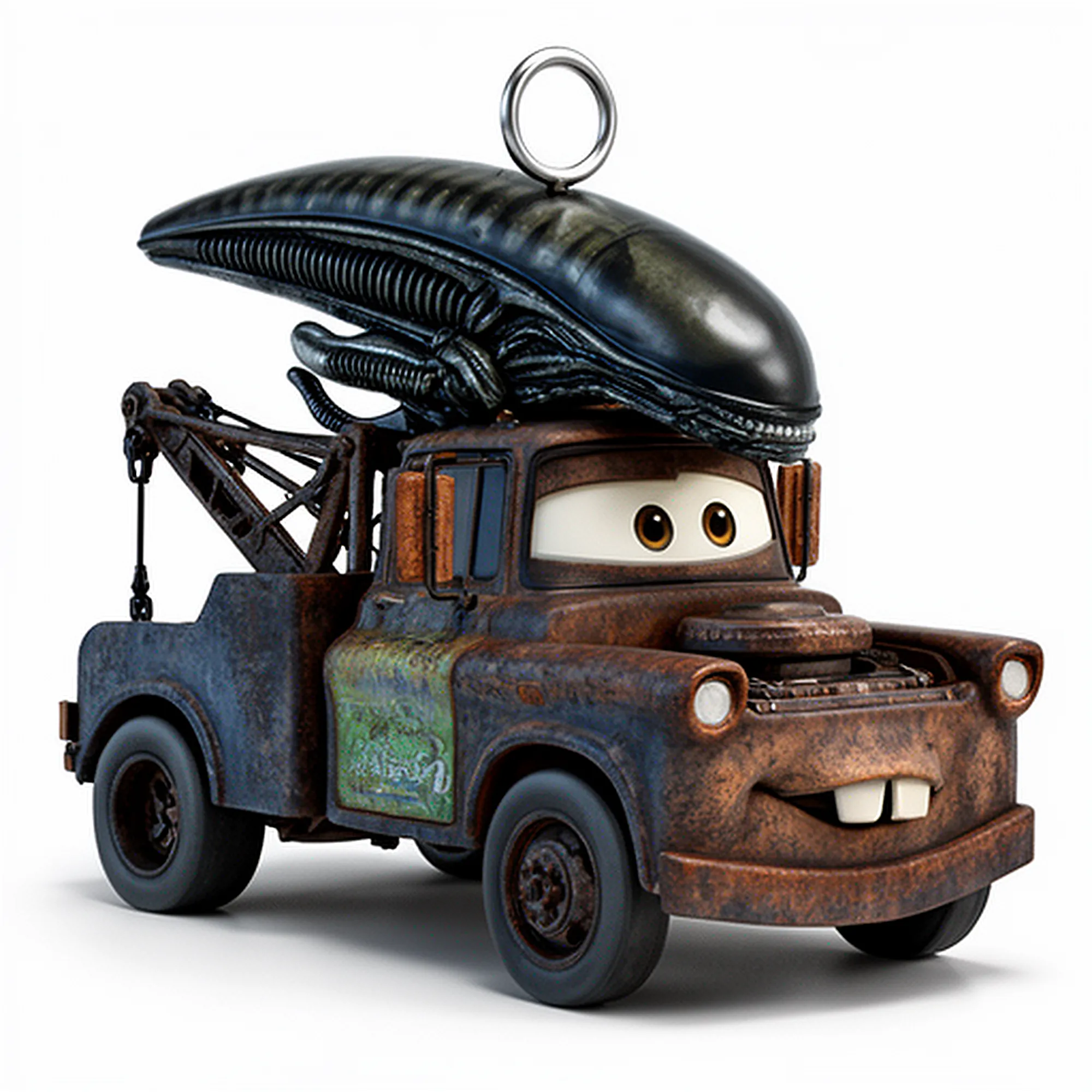 Mater Alien Xenomorph Ring Figure 3D Model .c4d .max .obj .3ds .fbx .stl .blend 