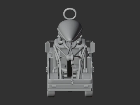 Mater Alien Xenomorph Ring Figure 3D Model