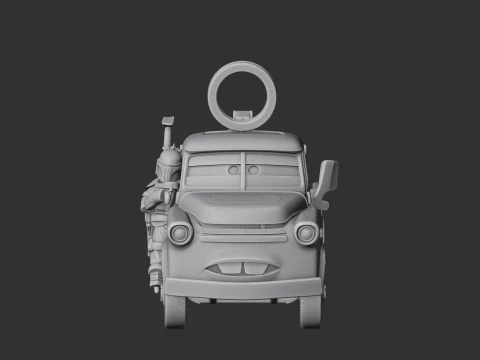 Mater Boba Fett Ring Figure 3D Model