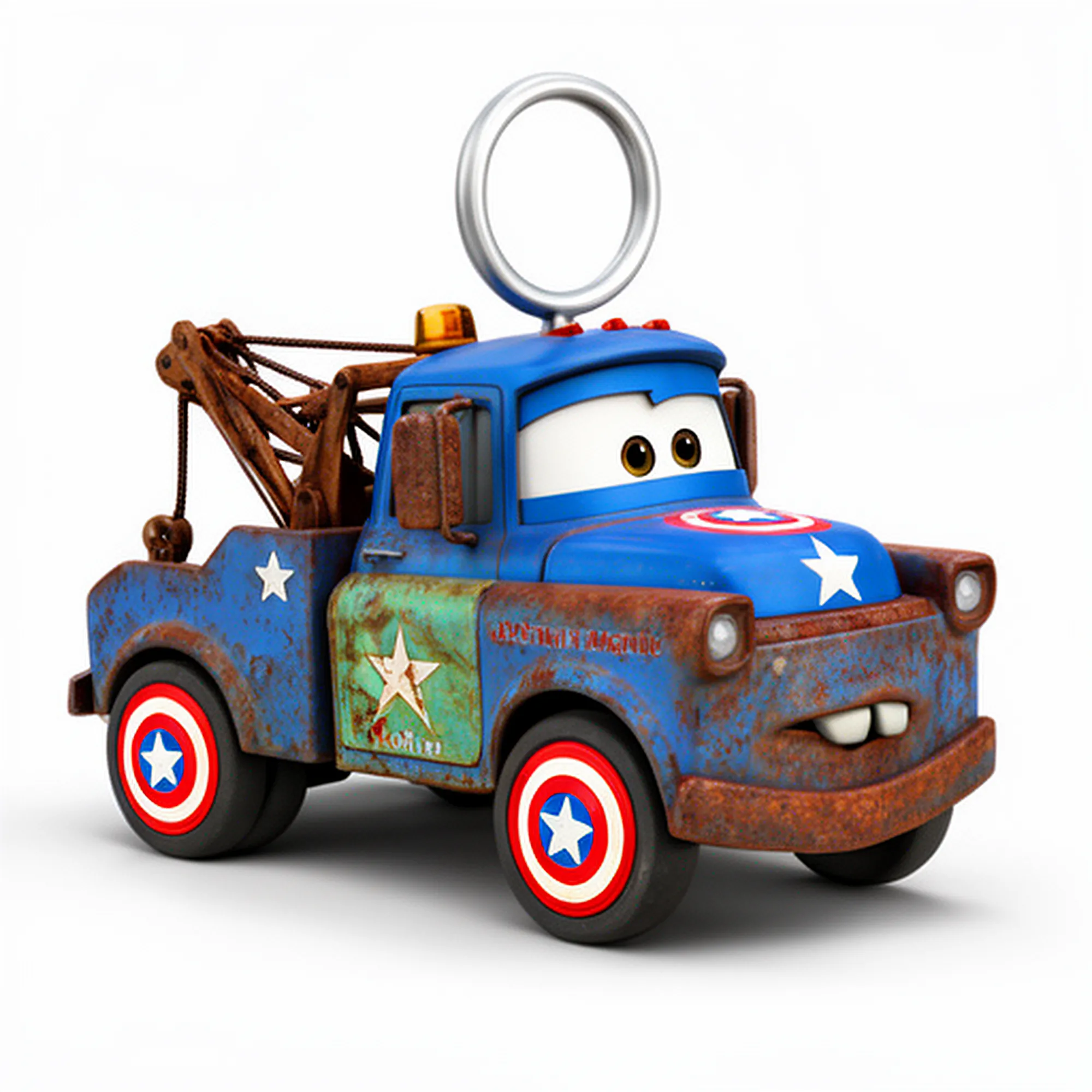 Mater Captain America Ring Figure 3D Model .c4d .max .obj .3ds .fbx .stl .blend
