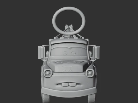Mater Captain America Ring Figure 3D Model