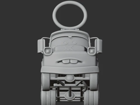 Mater Captain America Ring Figure 3D Model