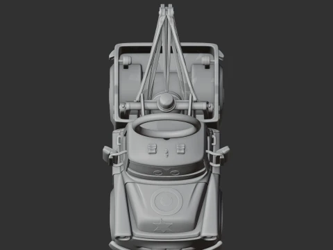 Mater Captain America Ring Figure 3D Model
