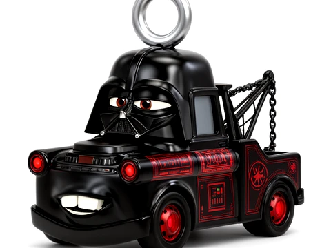 Mater Darth Vader Ring Figure 3D Model