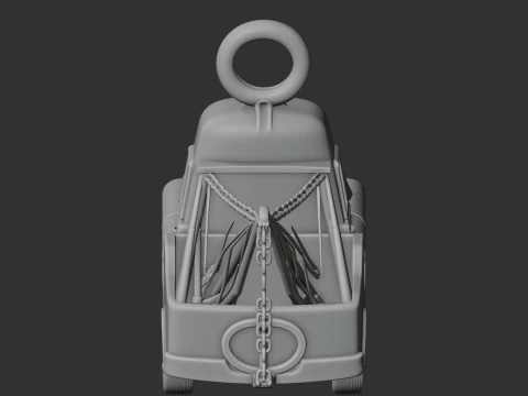Mater Darth Vader Ring Figure 3D Model
