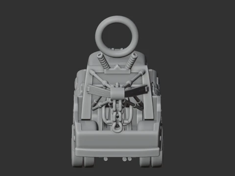 Mater Deadpool Ring Figure 3D Model